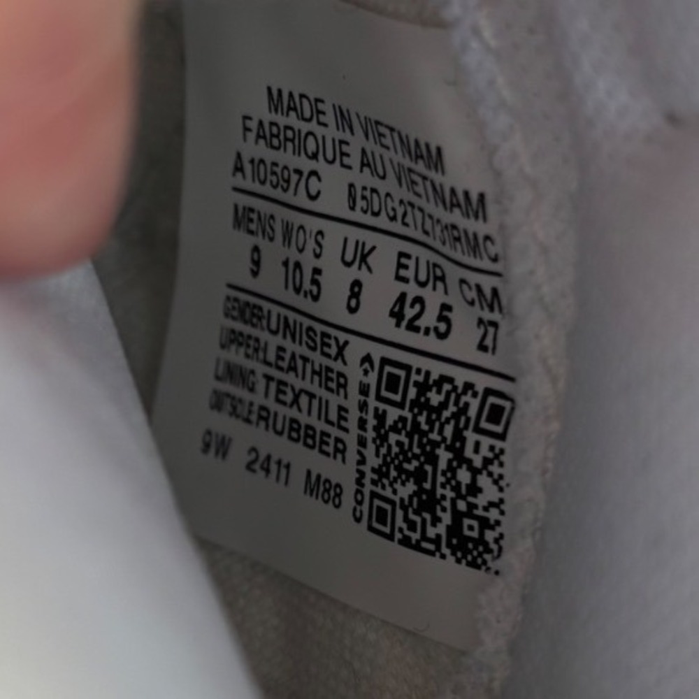 NEW Converse Weapon Blue White A10597C UNC Larry Bird Magic Johnson Men 9/W 10.5 - Picture 9 of 11